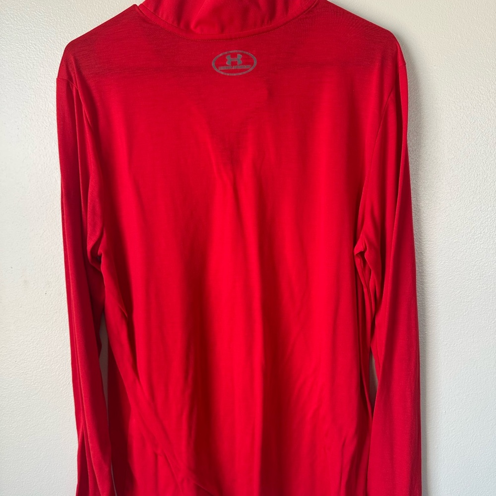 Under Armour Red and Gray Threadborne Pullover - image 2